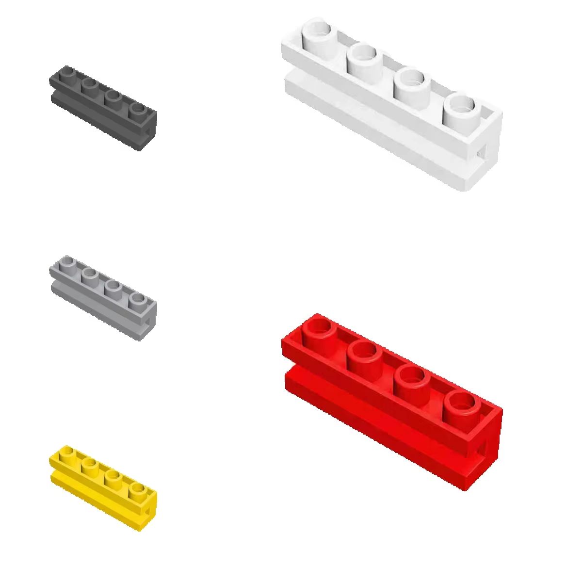 Kids Education Channel - 100pcs 2653 Modified 1x4 With Channel