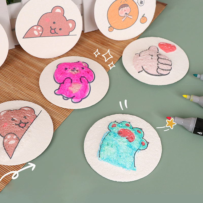 Kids Education Drawing - 10Pcs 3D Magic Puffy Foam Texture