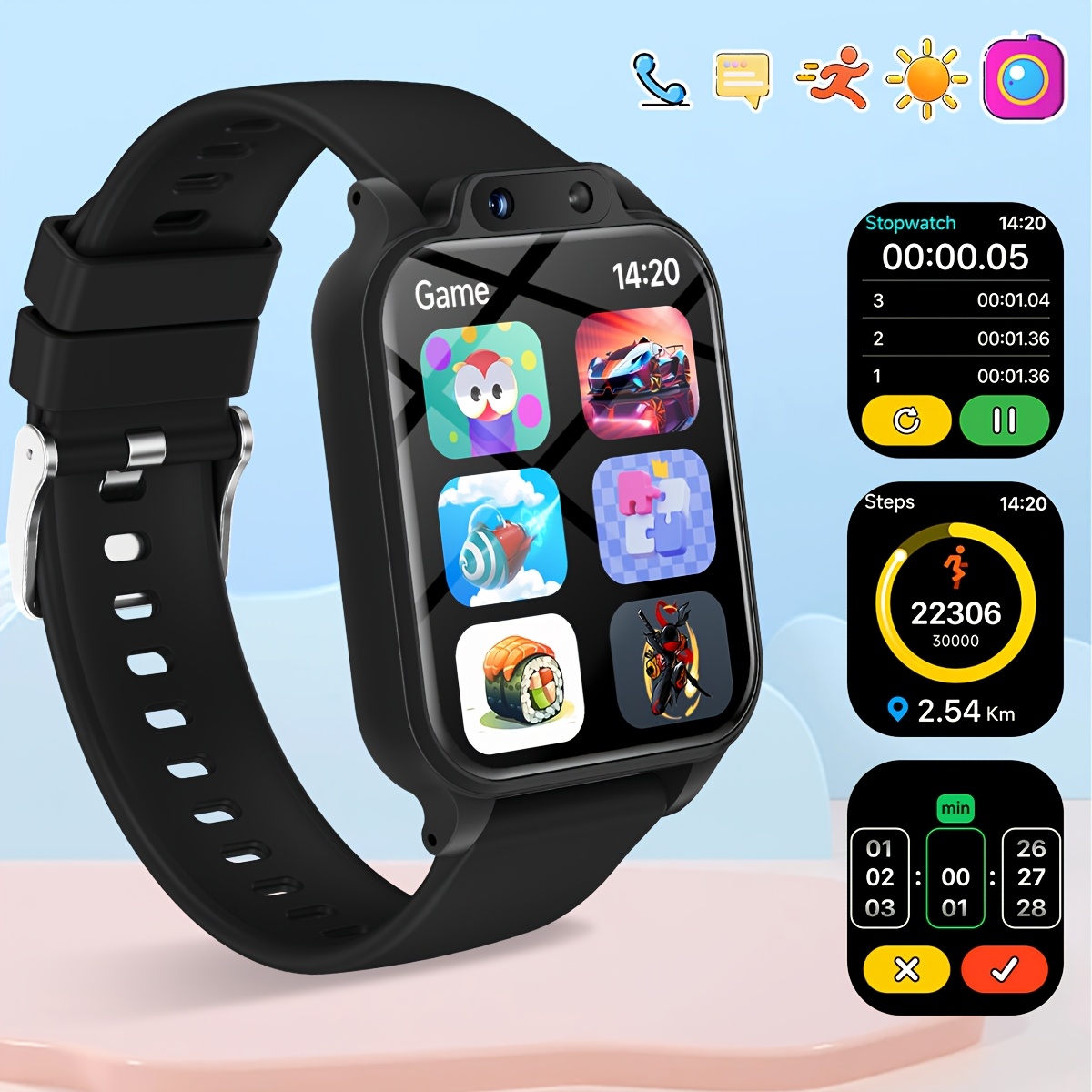 Kids Educational Game 2 - Youngsters's Smart Watch with 18 Educational