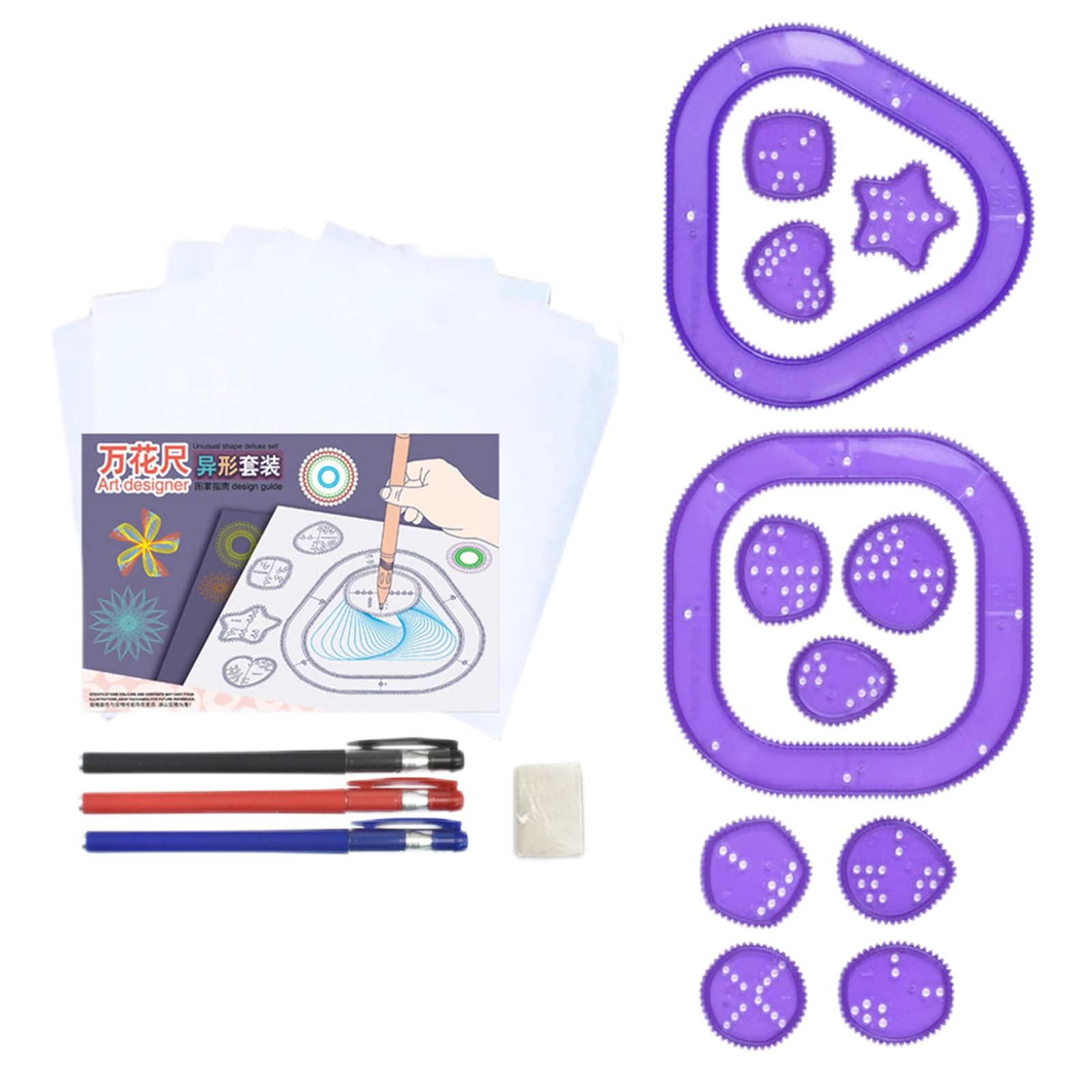 Colorful Spirograph Set Kids M - Kids Education Drawing ulasan dan harga