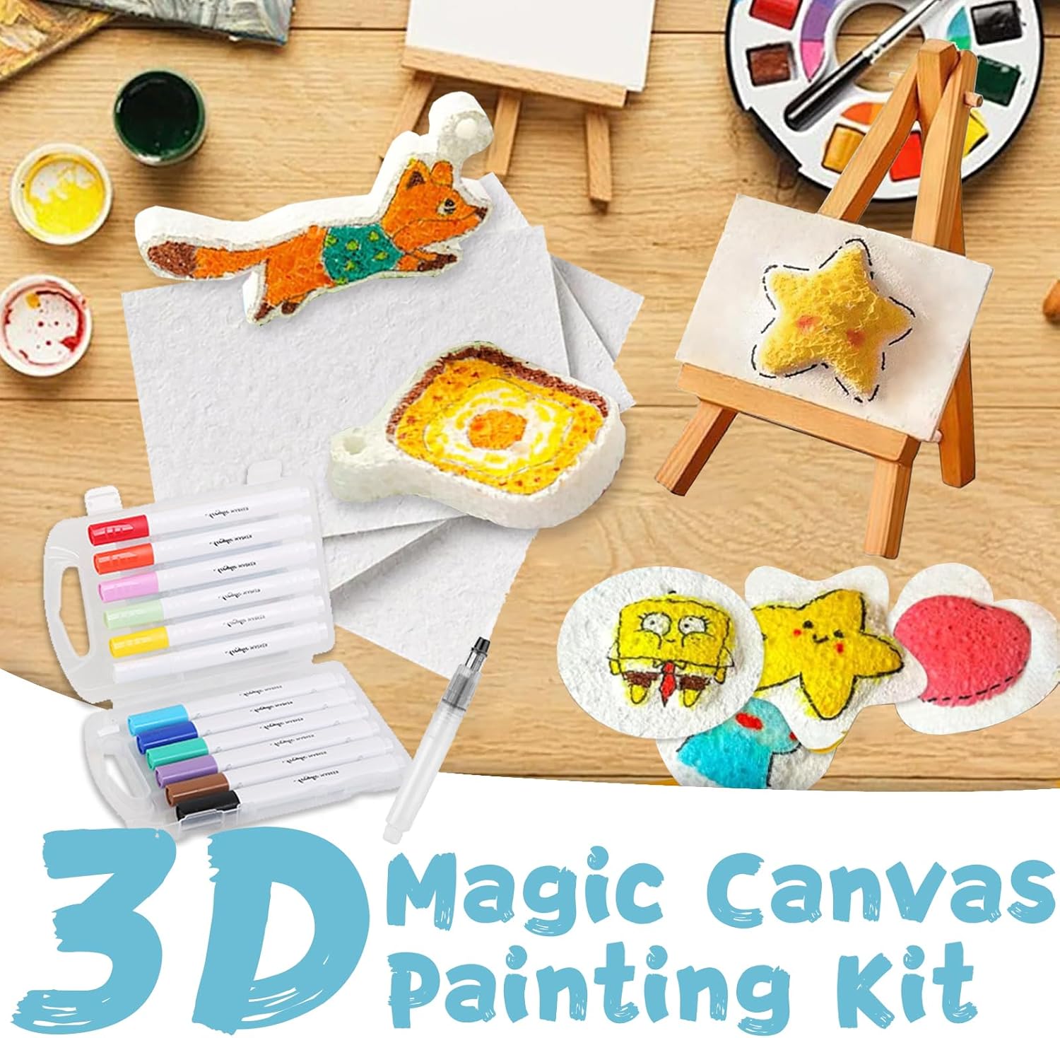 3D Puffy Foam Texture Painting - Kids Education Drawing ulasan dan harga