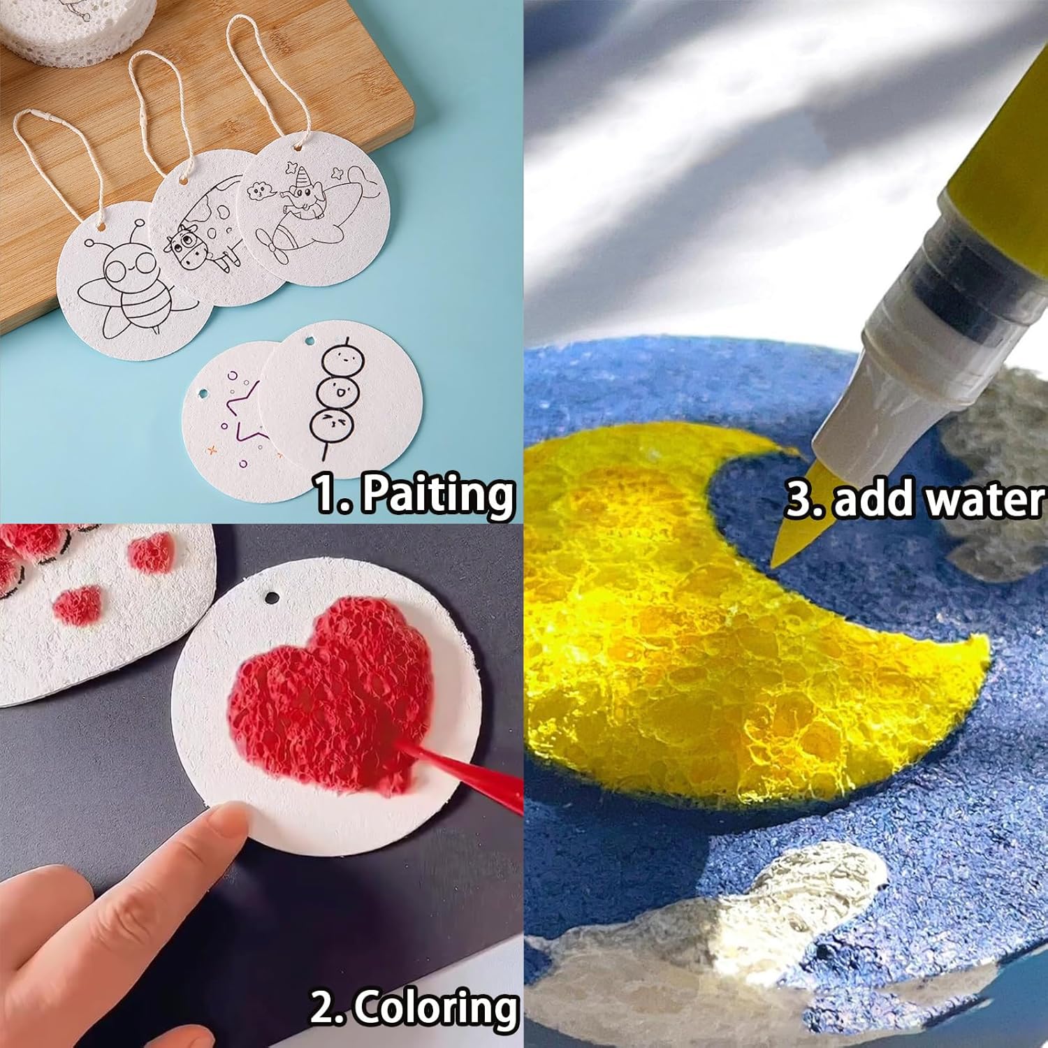 3D Puffy Foam Texture Painting - Kids Education Drawing ulasan dan harga
