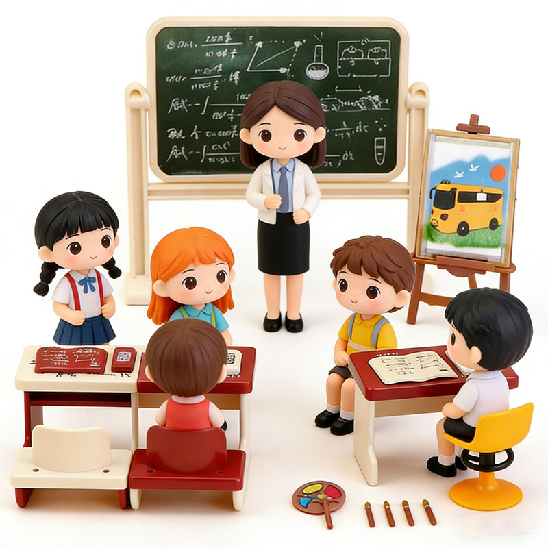 Miniature Class Furniture Set  - Kids Education Classes ulasan dan harga