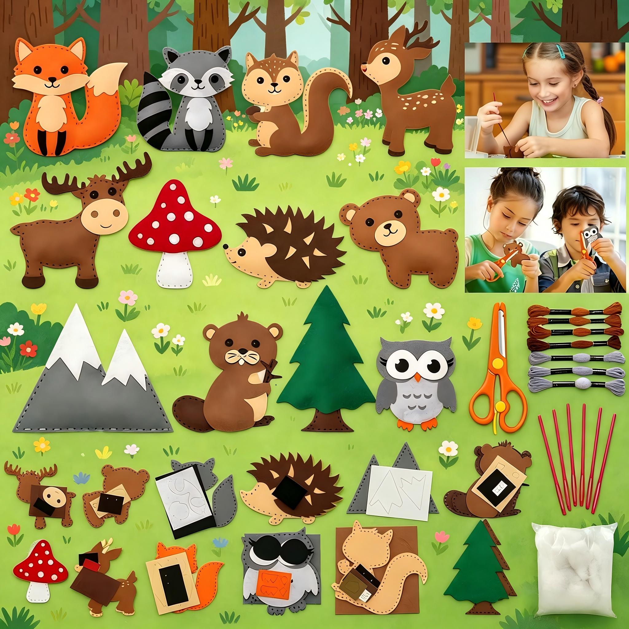 Sewing Kit for Kids Woodland A - Kids Education Classes ulasan dan harga