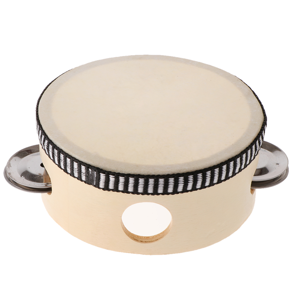 Wooden Musical Tambourine Beat - Kids Education Music ulasan dan harga