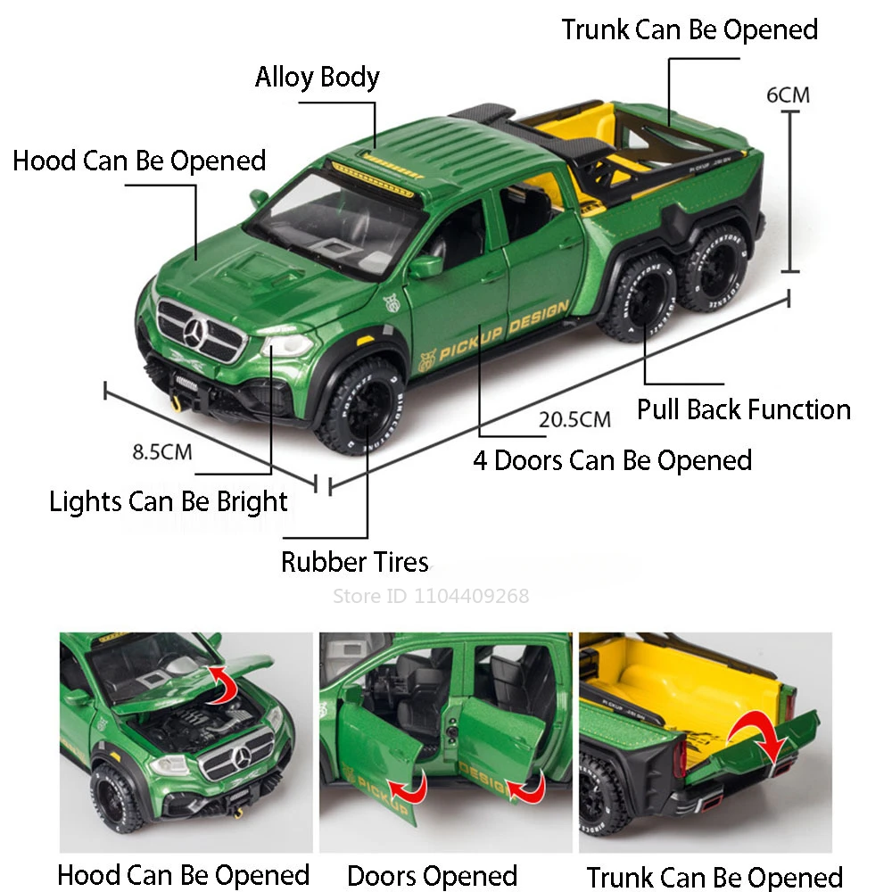 1:28 X-Class Exy 6x6 U5000 Toy - Kids Education Classes ulasan dan harga