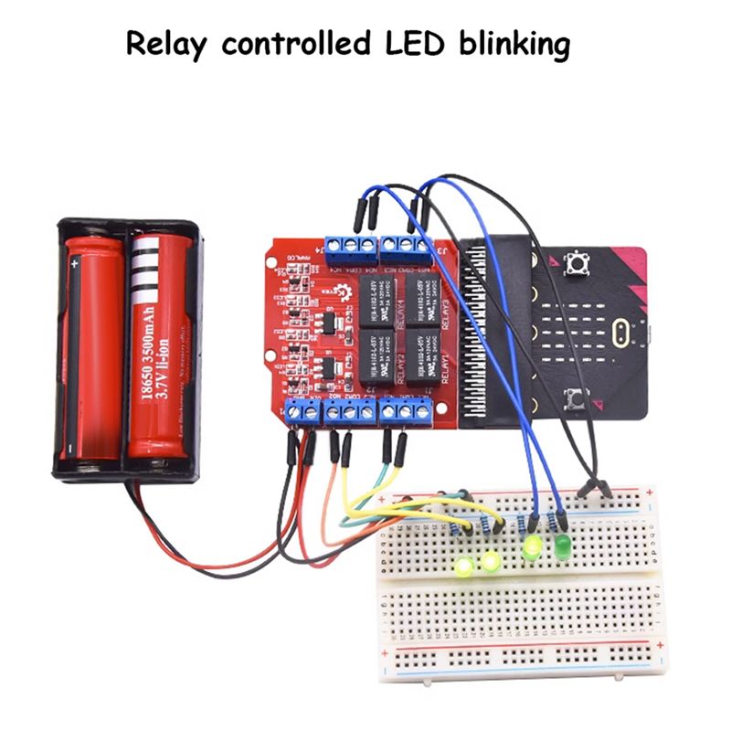 SCLS Microbit 4 Channel Relay  - Kids Education Channel ulasan dan harga