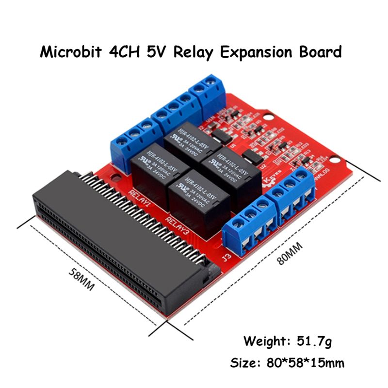 A40I Microbit 4 Channel Relay  - Kids Education Channel ulasan dan harga