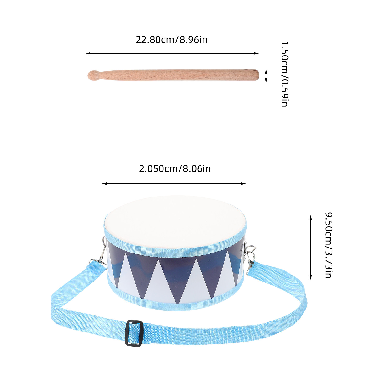 1Set Kids Snare Drum Wooden Pe - Kids Education Music ulasan dan harga