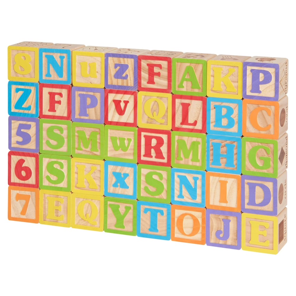 ABC Wooden Blocks Set 40 Piece - Abc Kids Early Education ulasan dan harga