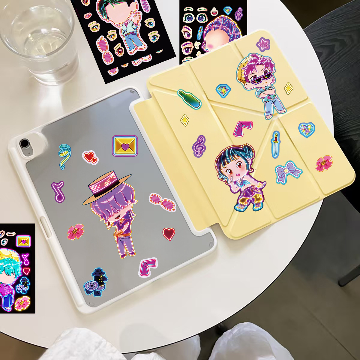 8pcs Funny Girls Stickers Toys - Kids Education Music ulasan dan harga