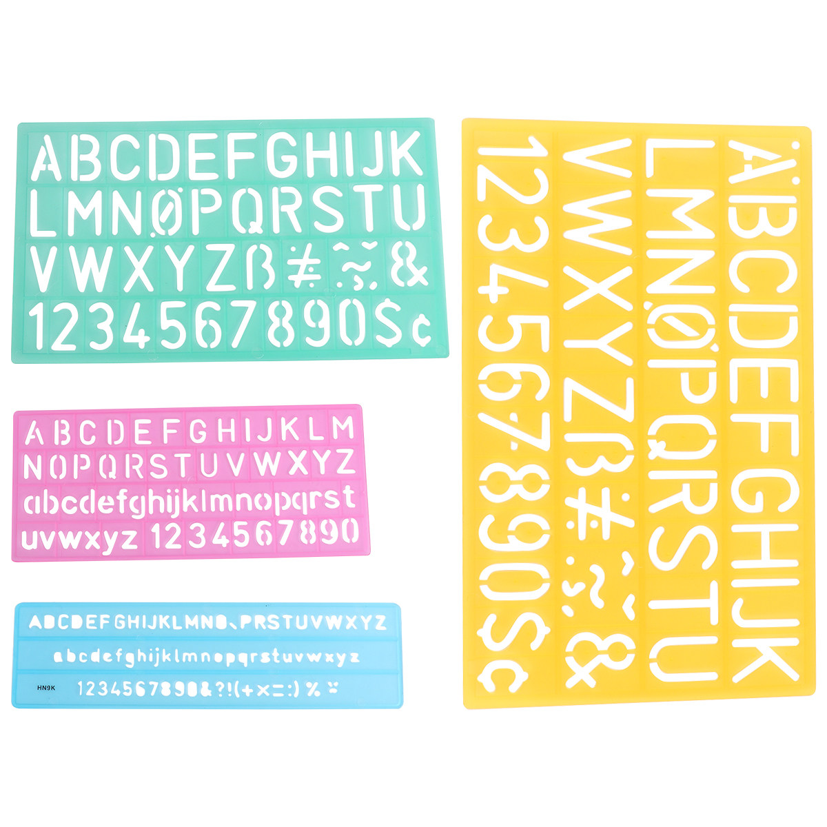 4Pcs Plastic Graffiti Rulers A - Kids Education Drawing ulasan dan harga