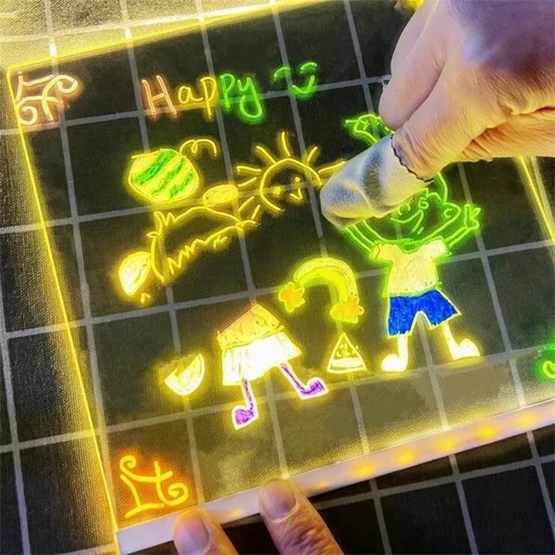 Magic Glow Kids Drawing Board: - Kids Education Drawing ulasan dan harga