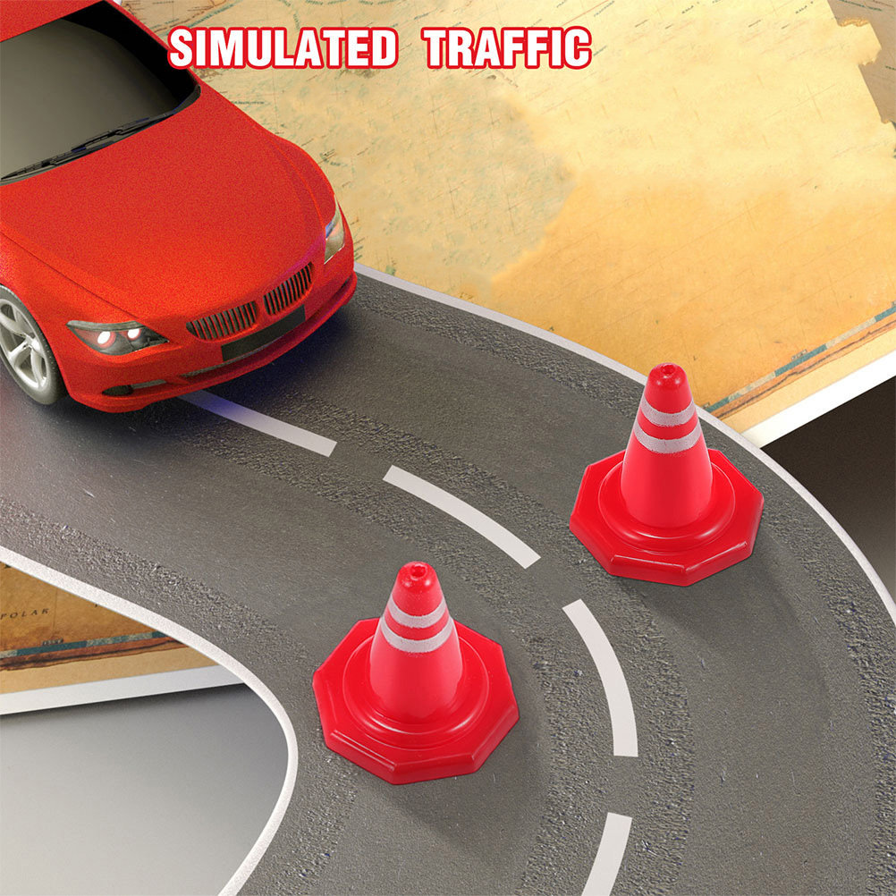 24Pcs Mini Traffic Cones Red P - Kids Education And You ulasan dan harga