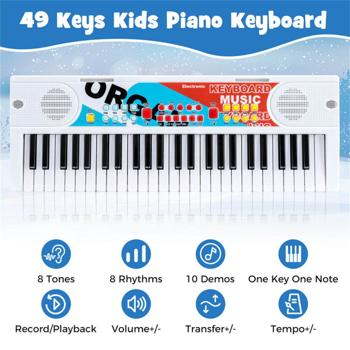 49 Keys Kids Electronic Keyboa - Kids Education Music ulasan dan harga