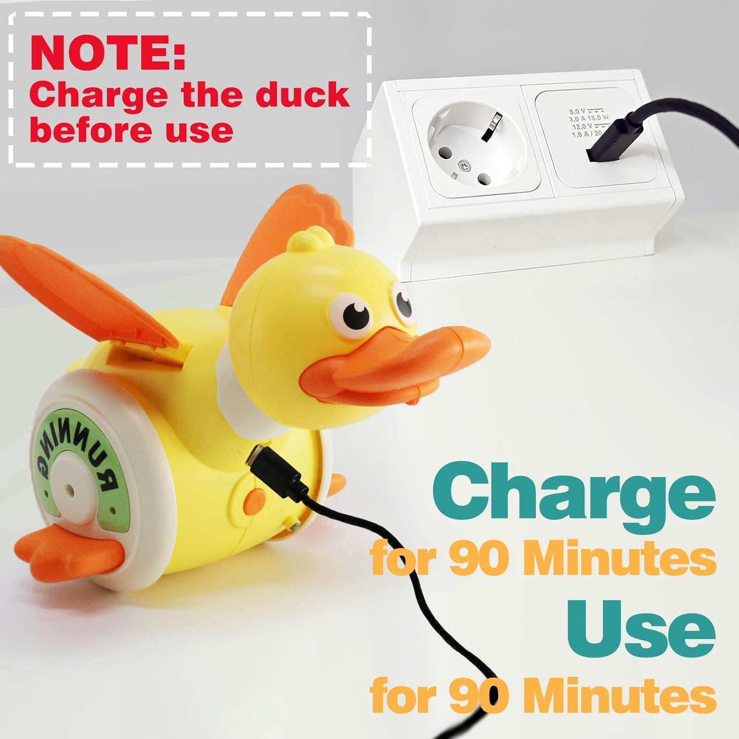 Kid Electric Rotating Duck Sim - Kids Education Music ulasan dan harga