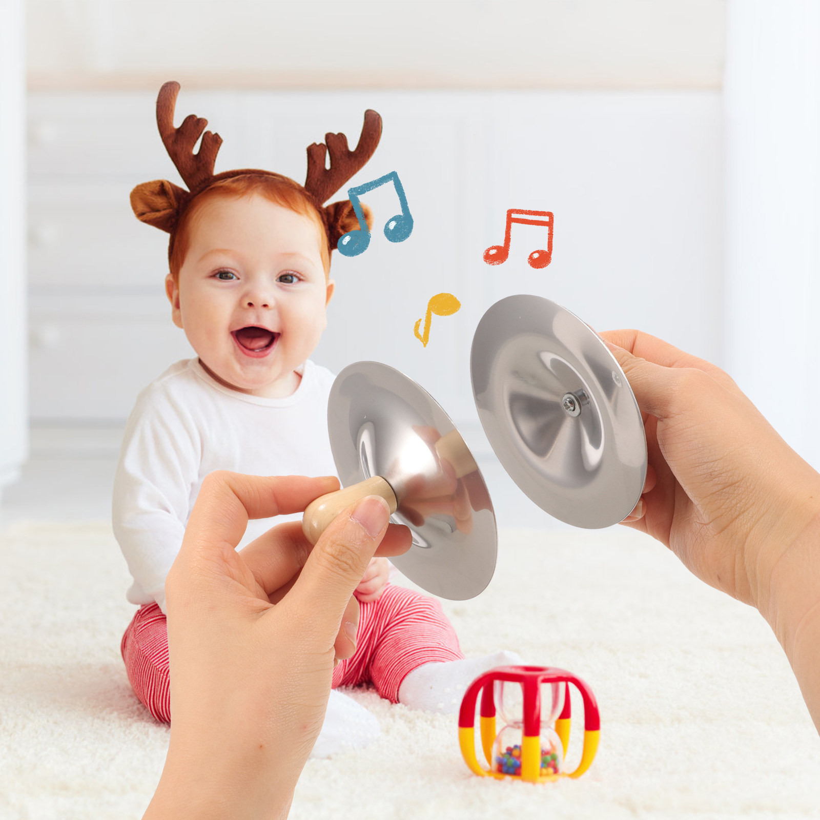 2Pcs Small Finger Cymbals Kids - Kids Education Music ulasan dan harga